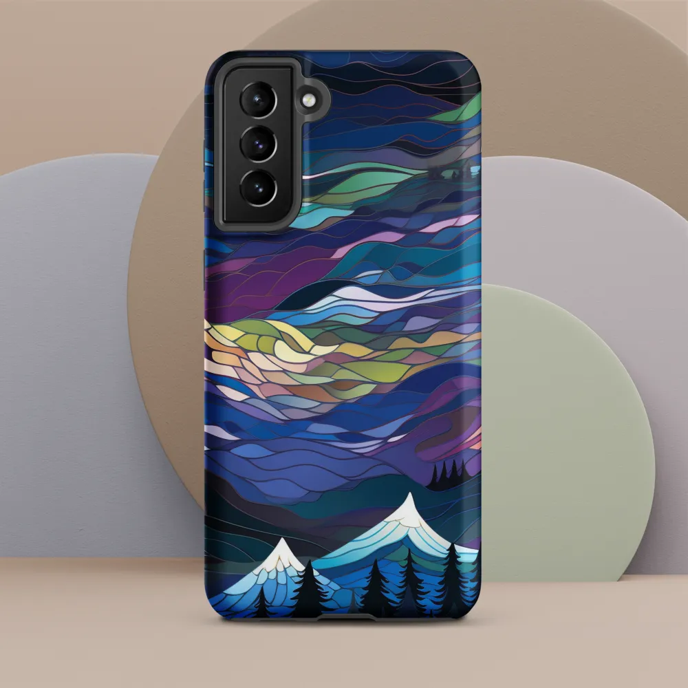 Twilight Peaks: An Abstract Mountain Landscape