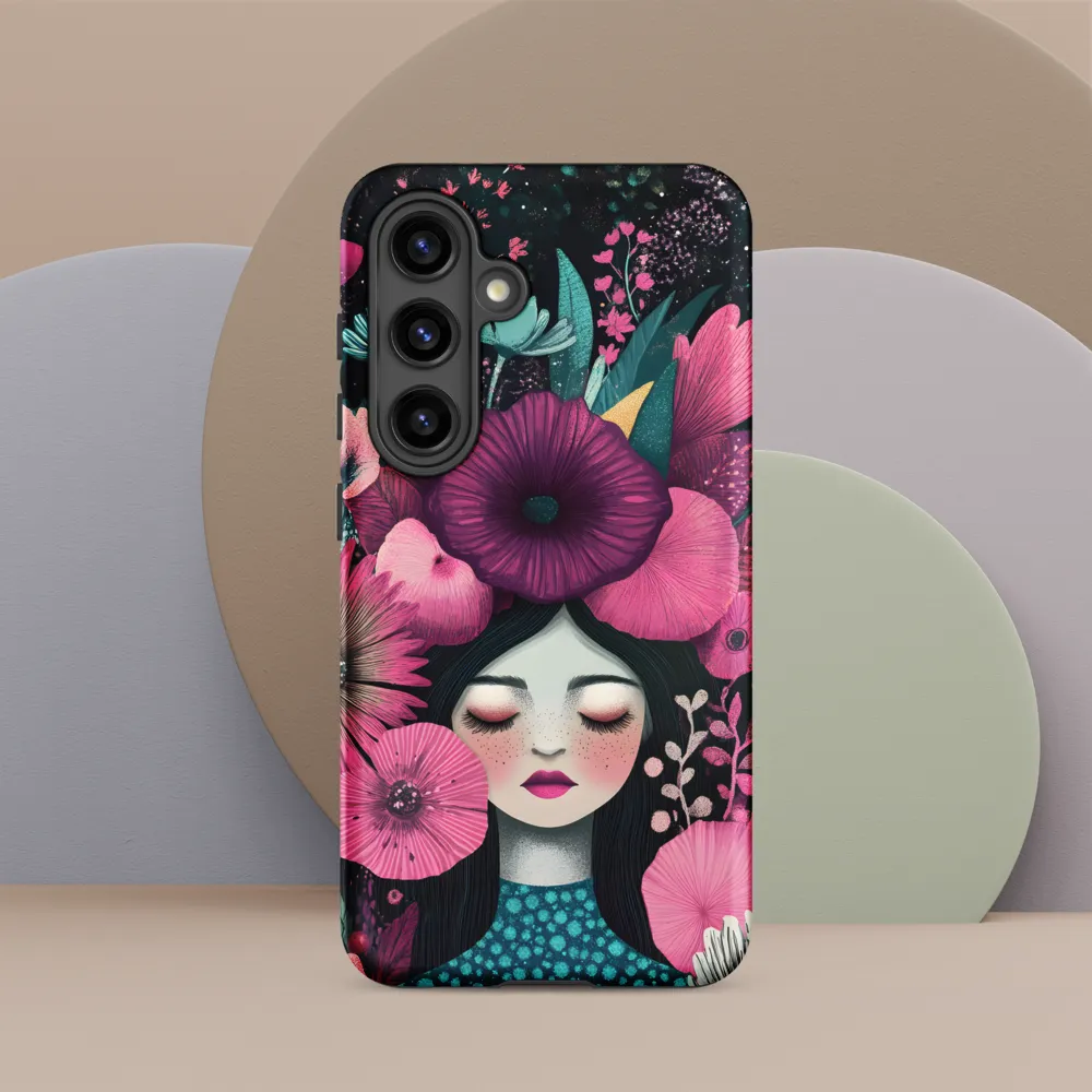 Blooming Serenity | Phone Case |  S24 | Tough Case | Matte