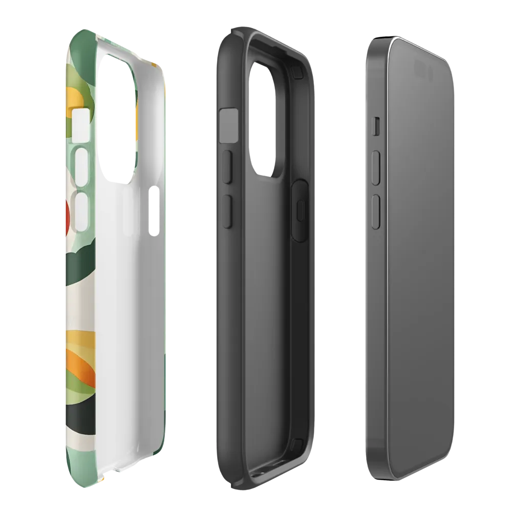 Harmony in Shapes: A Playful Abstract Design | Phone Case |  14 Pro | Tough Case | Matte