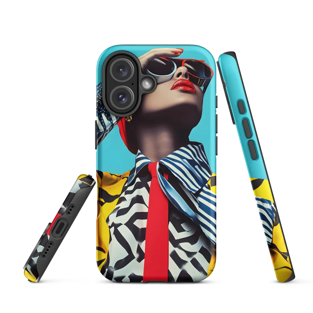 Chic Confidence in Bold Patterns | Phone Case