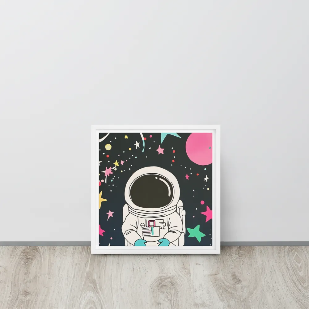 Cosmic Dreamer | Canvas with White Frame | 12″×12″