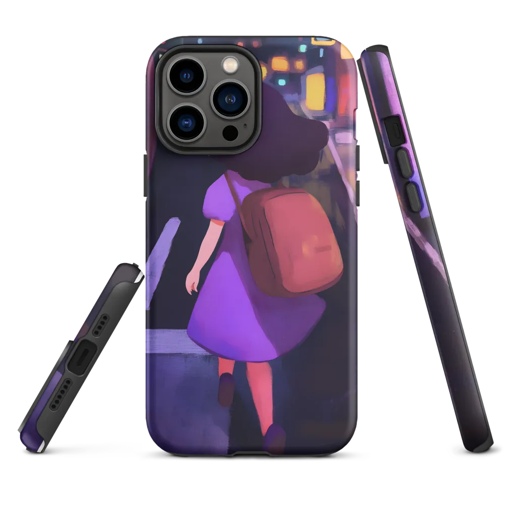 Wandering Through Neon Dreams | Phone Case |  13 Pro Max | Tough Case | Matte