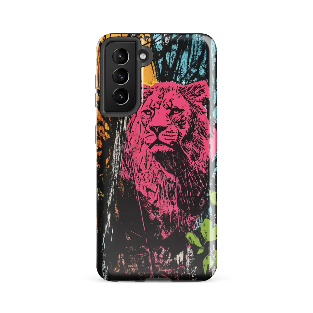 Fierce Vibrance: The Pink Lion