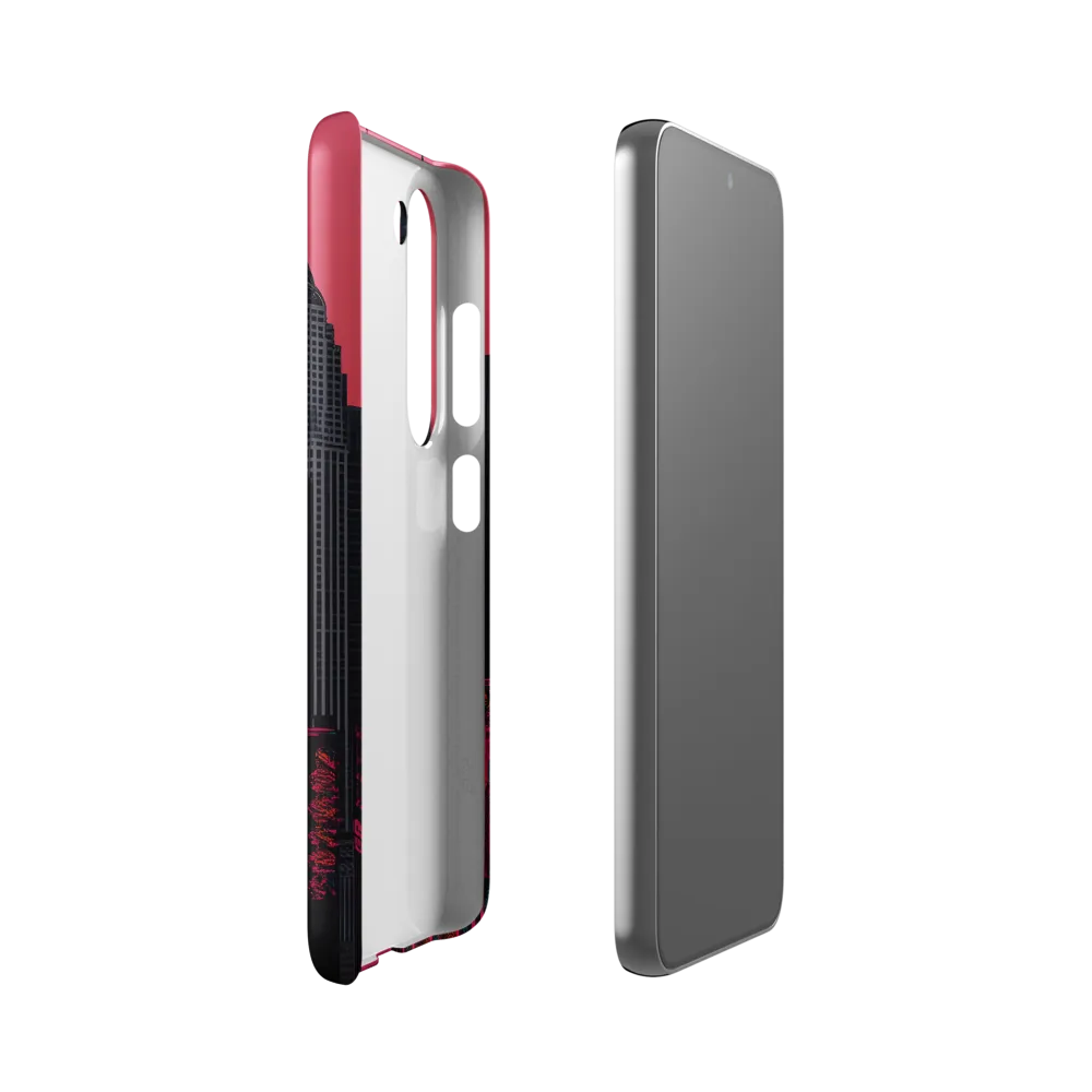 Urban Vibrance: A Digital Exploration of Skyscrapers | Phone Case |  S23 | Snap Case | Matte