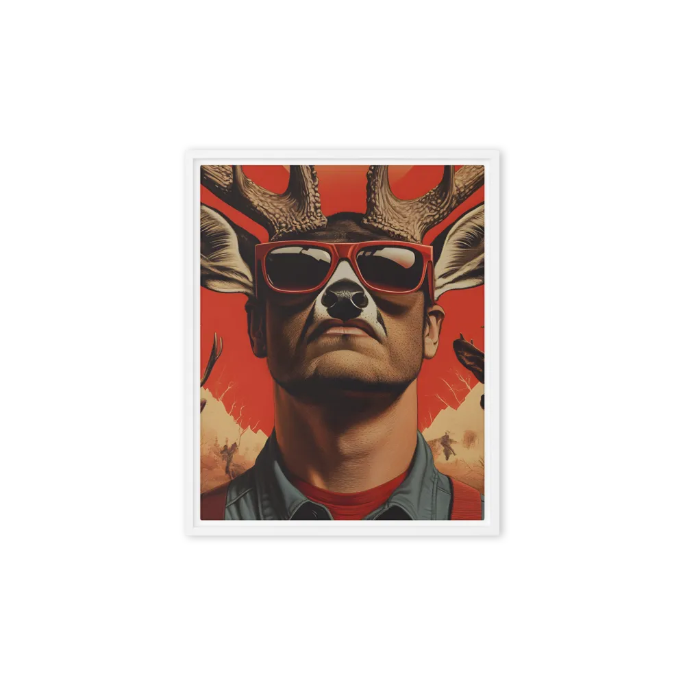 The Hunter's Spirit | Canvas with White Frame | 8″×10″