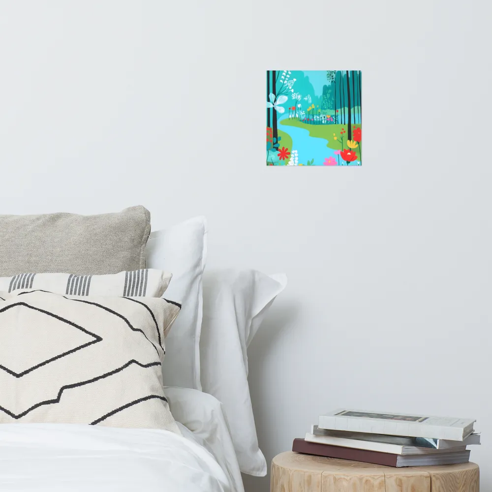 Whispers of Spring: A Colorful Retreat | Poster | 10″×10″