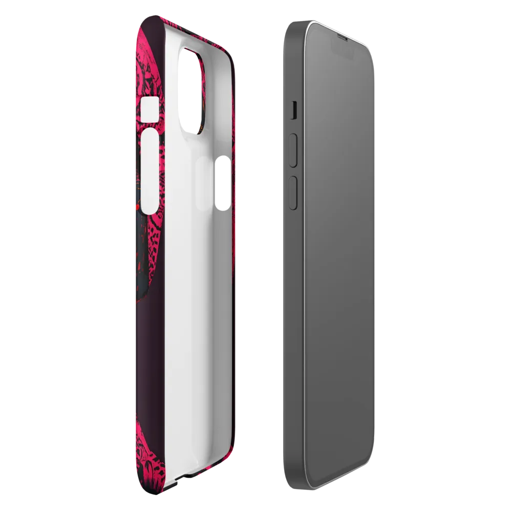 Neon Adornments: A Portrait of Cultural Expression | Phone Case |  14 Plus | Snap Case | Matte