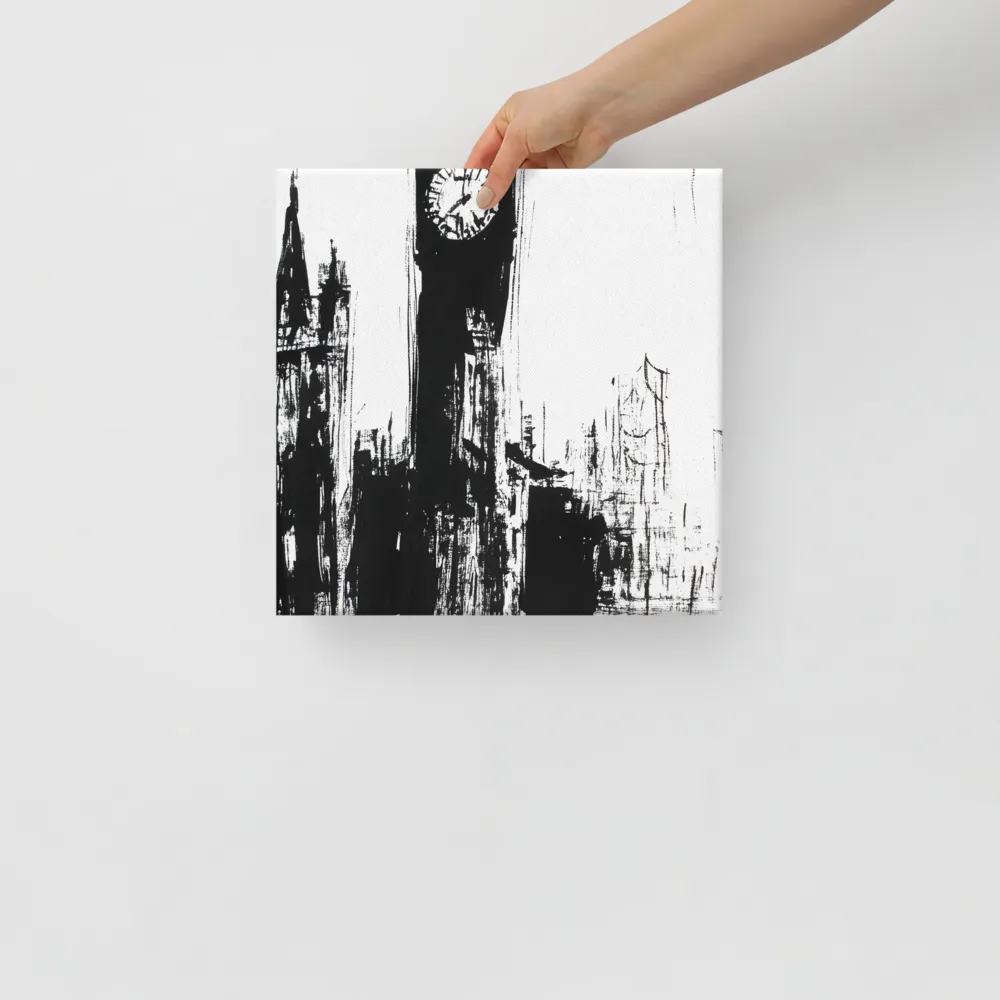 Clock Tower in Motion | Canvas | 12″×12″