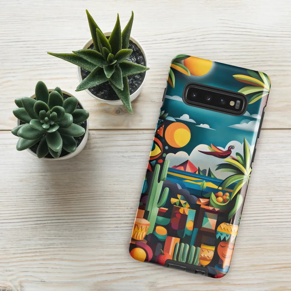 Whimsical Oasis | Phone Case |  S10 Plus | Tough Case | Glossy