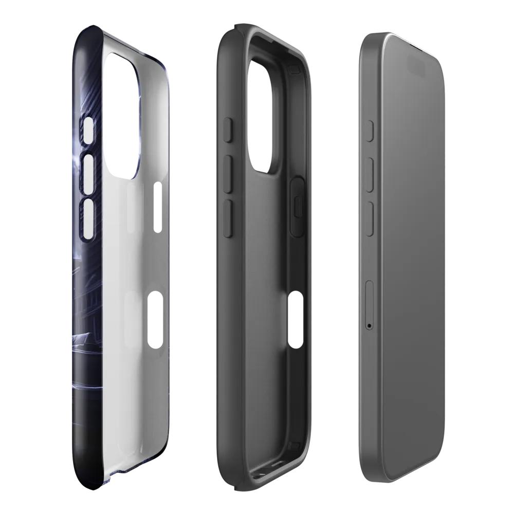 Stormy Cityscape: Shadows of the Night | Phone Case |  16 Pro | Tough Case | Glossy