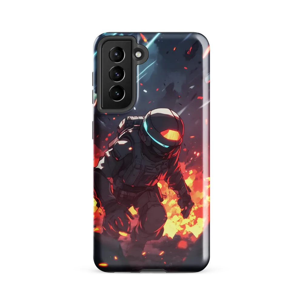 Astronaut Amidst Chaos
