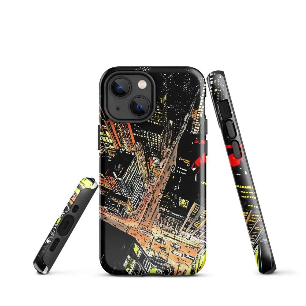 Urban Nightscape: A Bird's-eye View