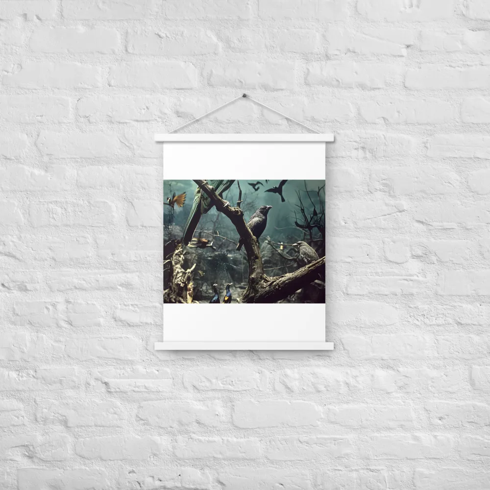 Whispers of the Avian Realm | Poster With White Wood Hanger | 18″×24″