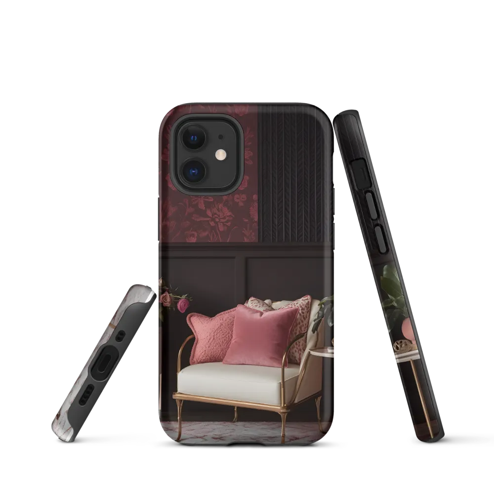 Elegance in Contrast: A Modern Interior Design | Phone Case |  12 mini | Tough Case | Matte