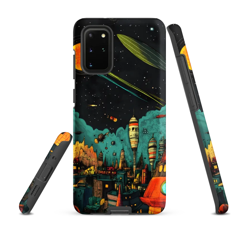 Galactic Cityscape: A Journey Through Imagination
