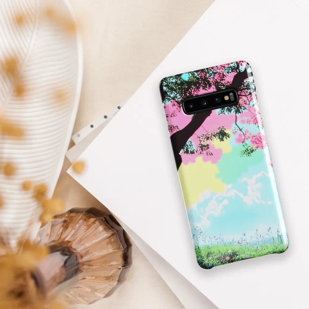 Pastel Dreams: A Surreal Tree Landscape | Phone Case |  S10 Plus | Snap Case | Glossy