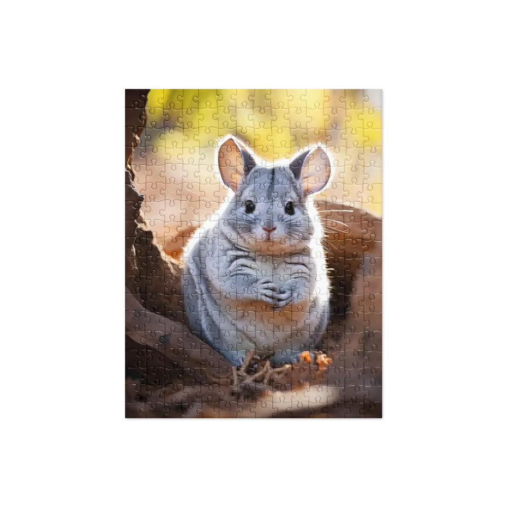 Gentle Whispers of Nature: The Chinchilla | Jigsaw Puzzle | 252/520 pieces