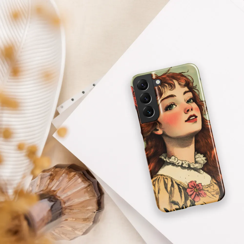 Whimsical Portrait of a Flower-Adorned Girl