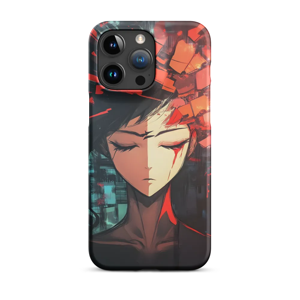 Fragmented Mind: The Silent Struggle | Phone Case |  15 Pro Max | Snap Case | Matte