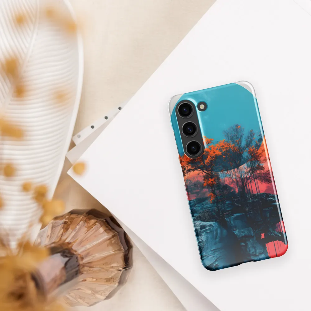 Ethereal Landscapes: A Dance of Color and Form | Phone Case |  S23 | Snap Case | Glossy