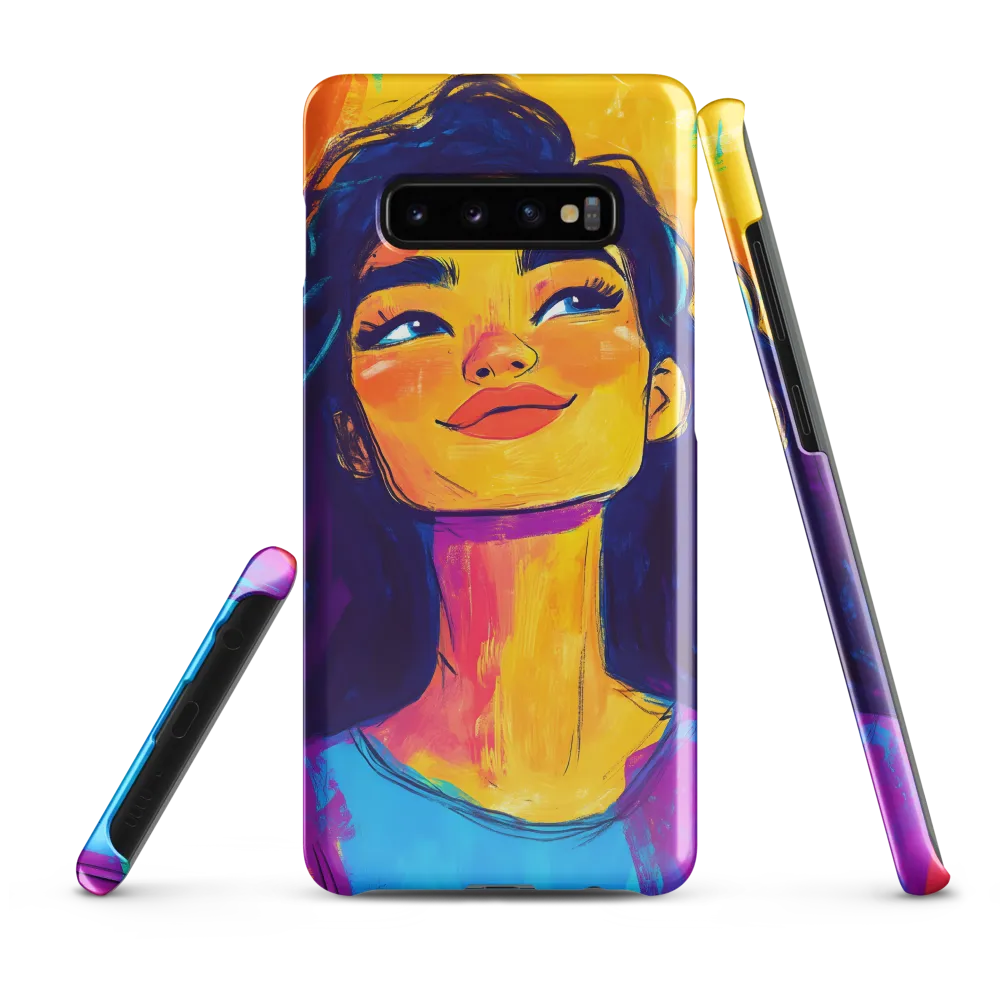 Radiant Joy: A Portrait of Confidence | Phone Case |  S10 Plus | Snap Case | Glossy