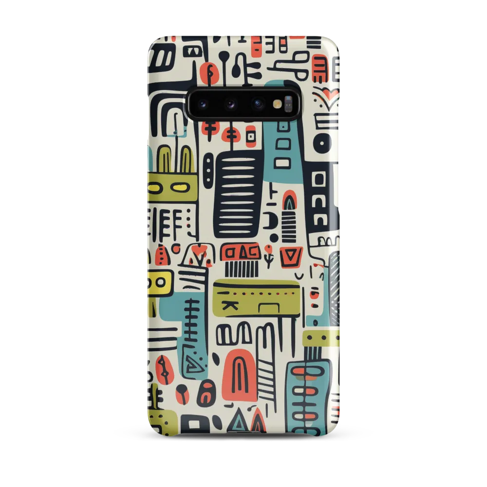 Urban Whimsy: A Playful Cityscape | Phone Case |  S10 Plus | Snap Case | Glossy