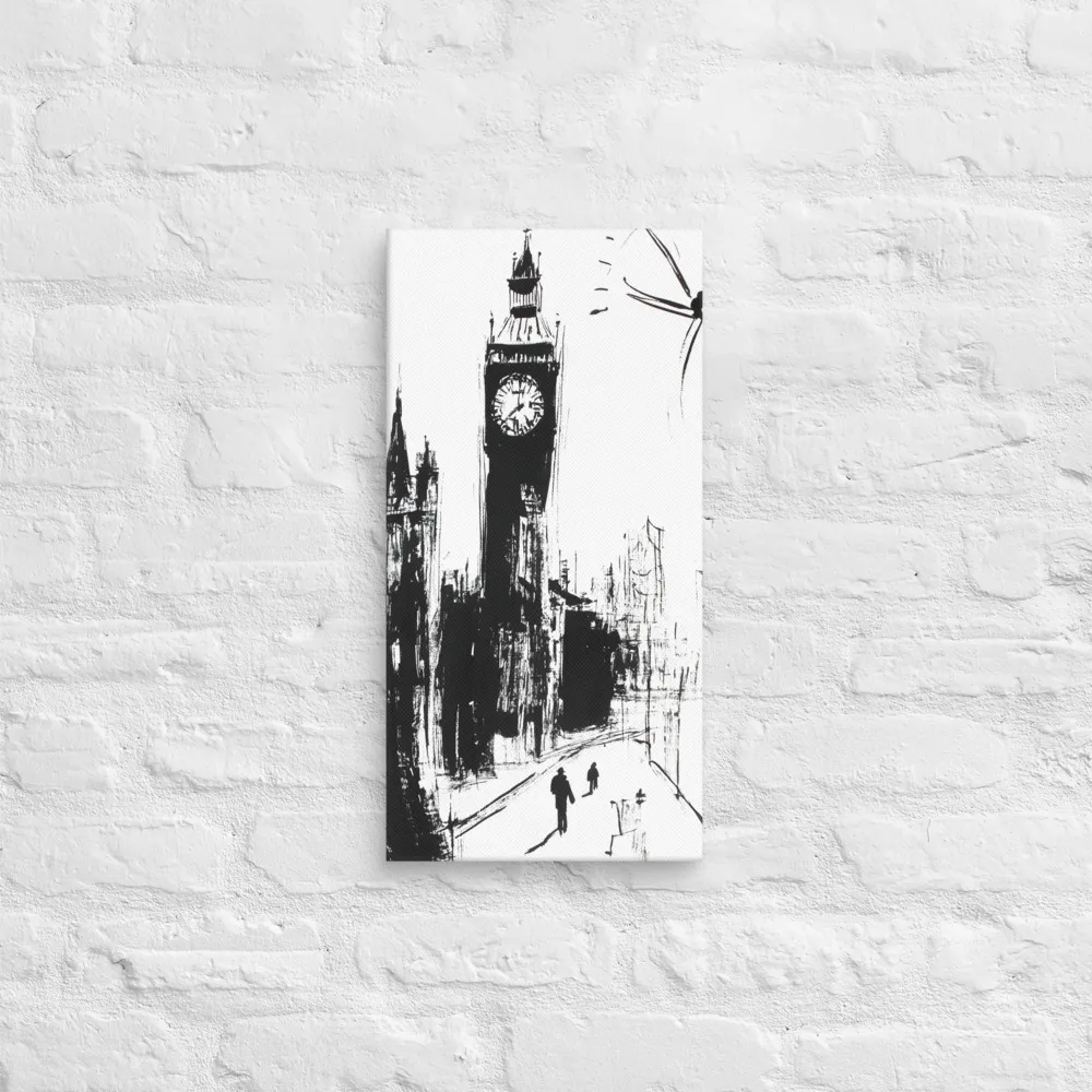 Clock Tower in Motion | Canvas | 10″×20″