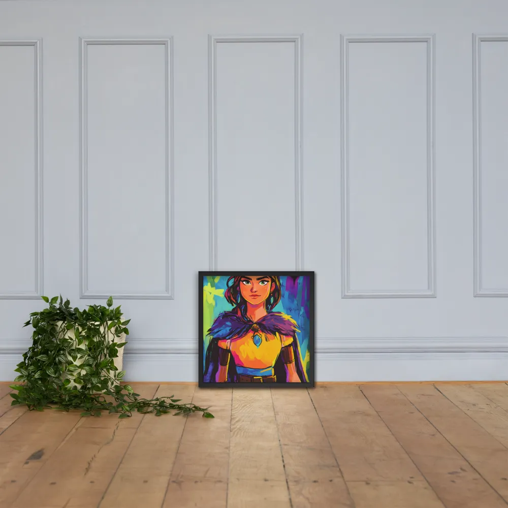Guardian of Colors | Poster with Black Frame | 18″×18″
