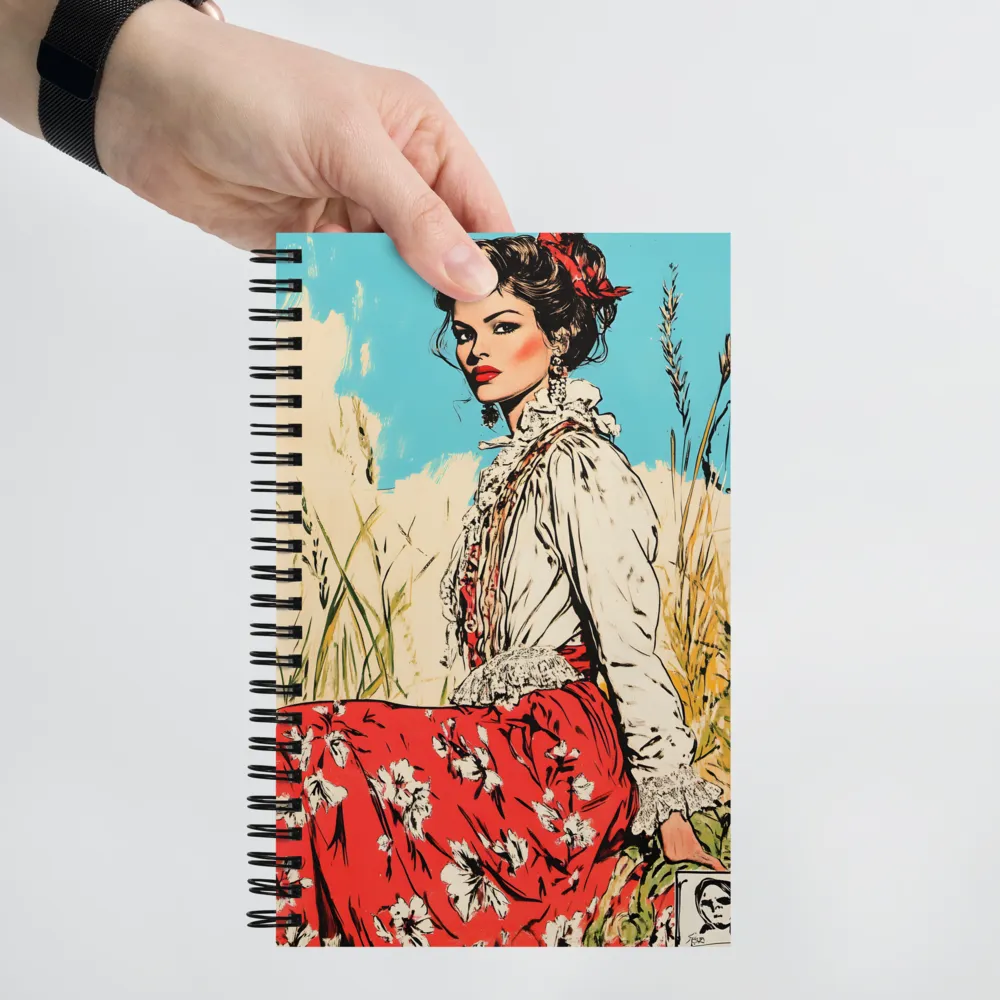 Graceful Elegance in a Natural Setting | Spiral Notebook