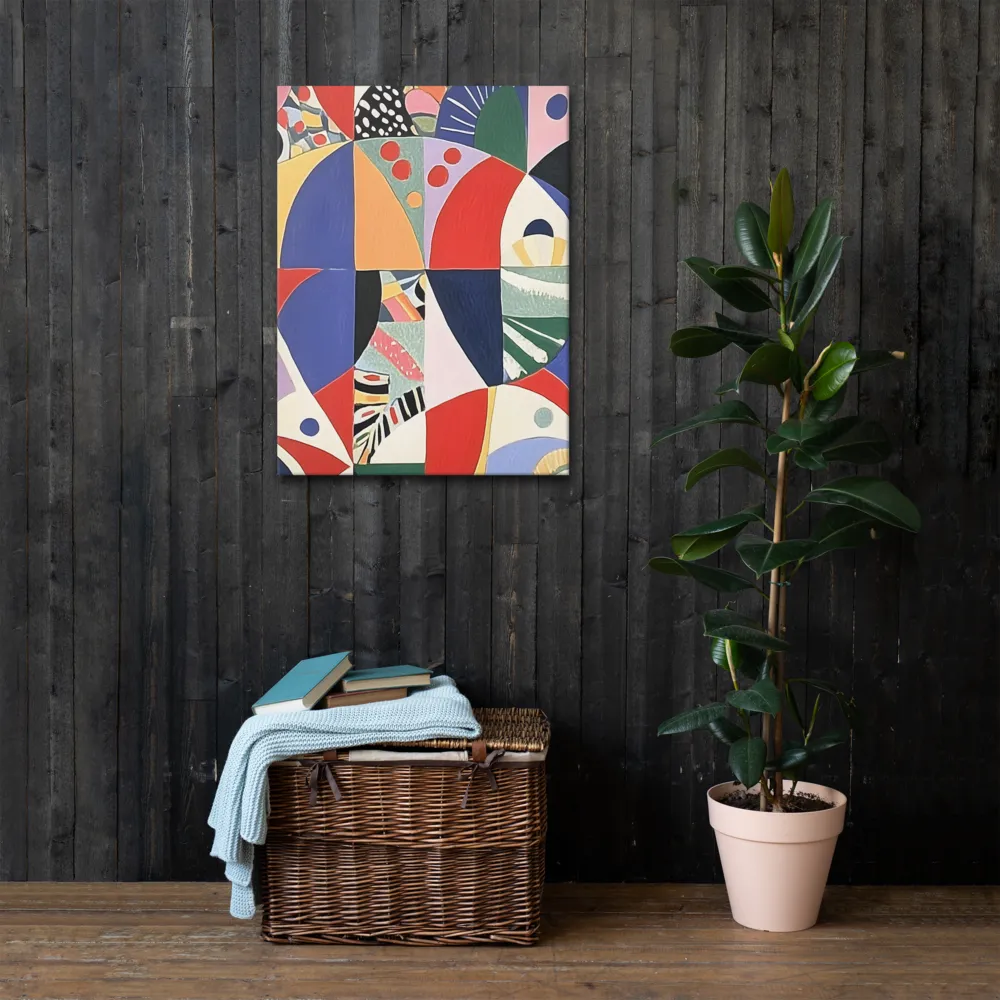 Dynamic Mosaic Symmetry | Thin Canvas | 24″×32″