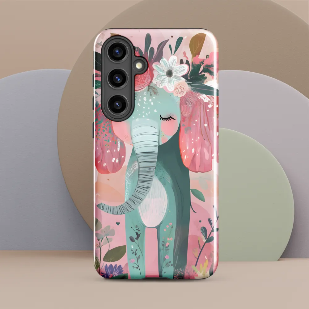 Whimsical Elephant in Bloom
