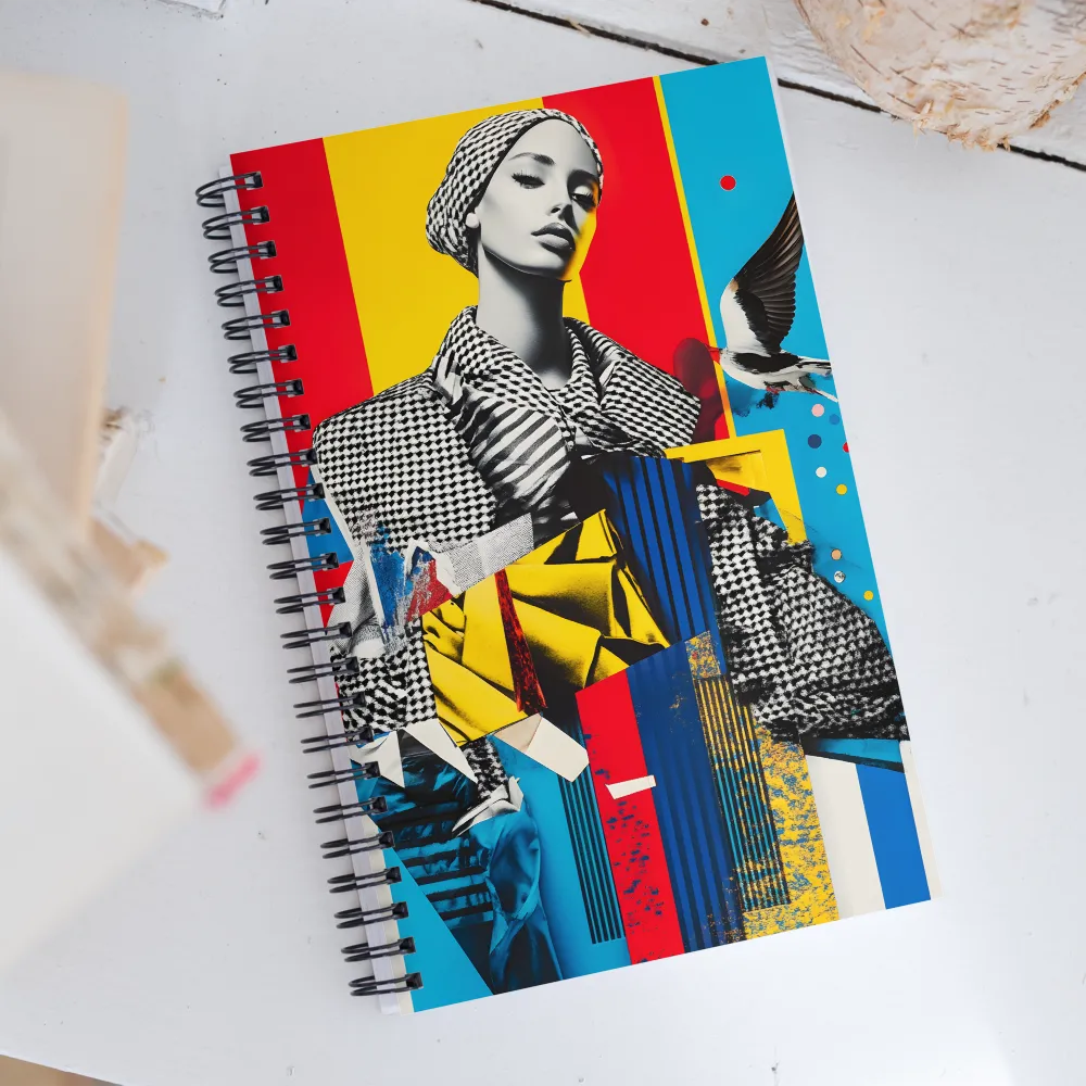 Vibrant Echoes of Fashion | Spiral Notebook