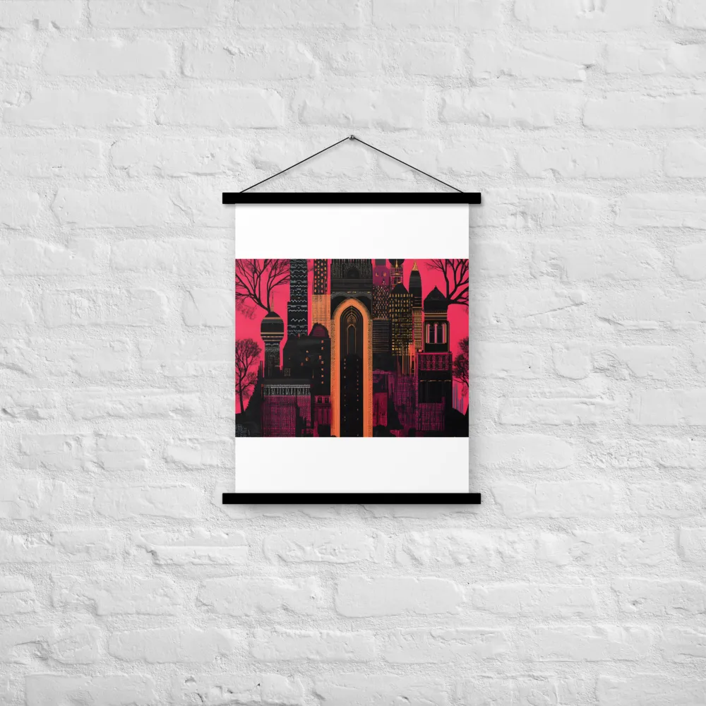 Urban Reverie | Poster With Black Wood Hanger | 18″×24″