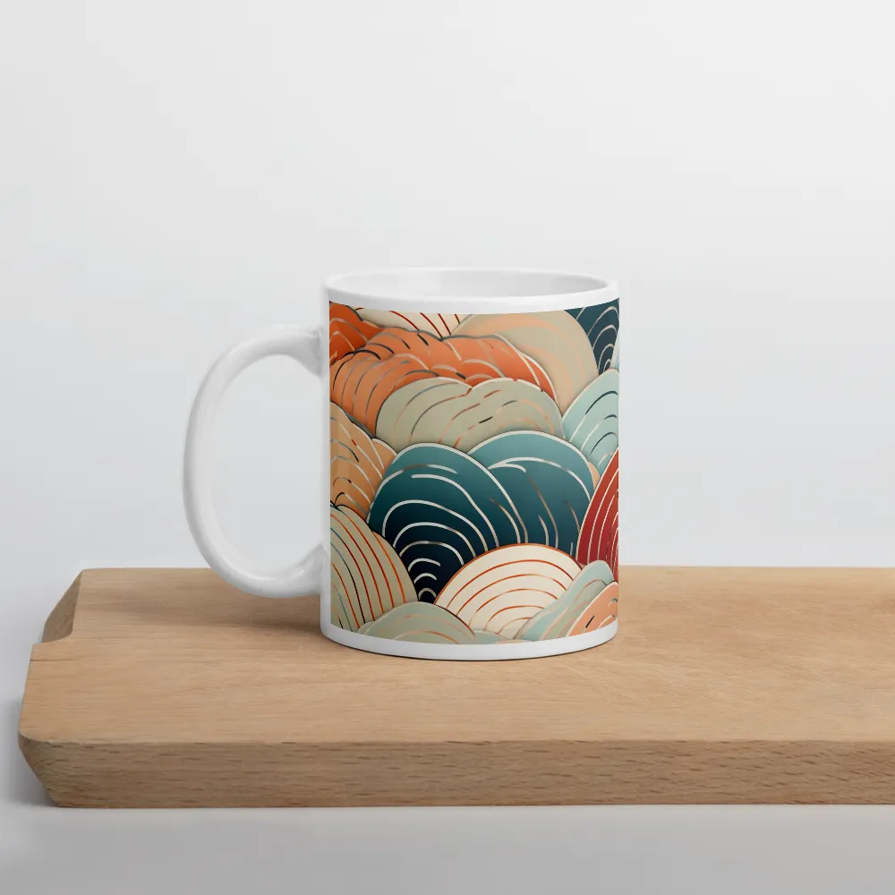 Rhythms of Waves | Mug with White inside | 11 oz