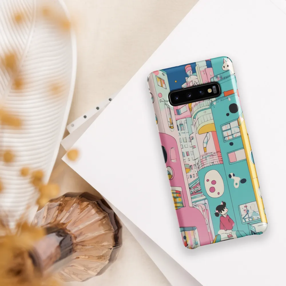 Whimsical Cityscape Dreams | Phone Case |  S10 Plus | Snap Case | Glossy