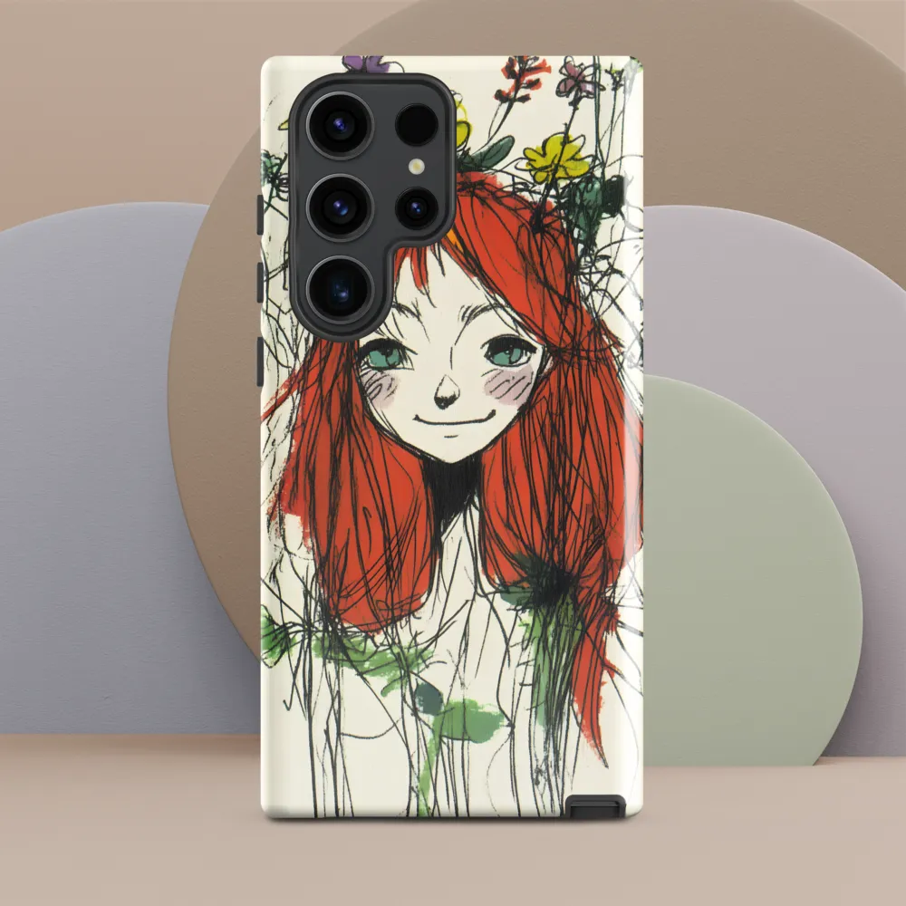 Whimsical Floral Portrait