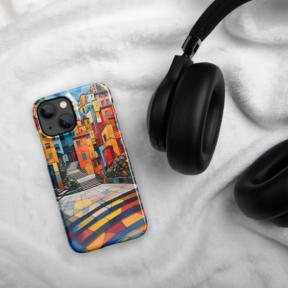 Vibrant Village: A Cubist Journey