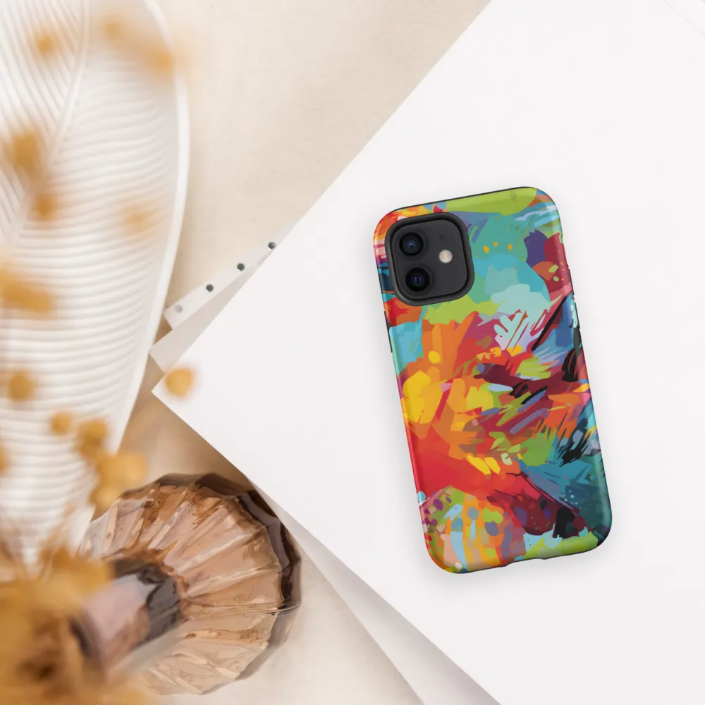 Colorful Lizard: An Abstract Adventure | Phone Case |  12 | Tough Case | Matte