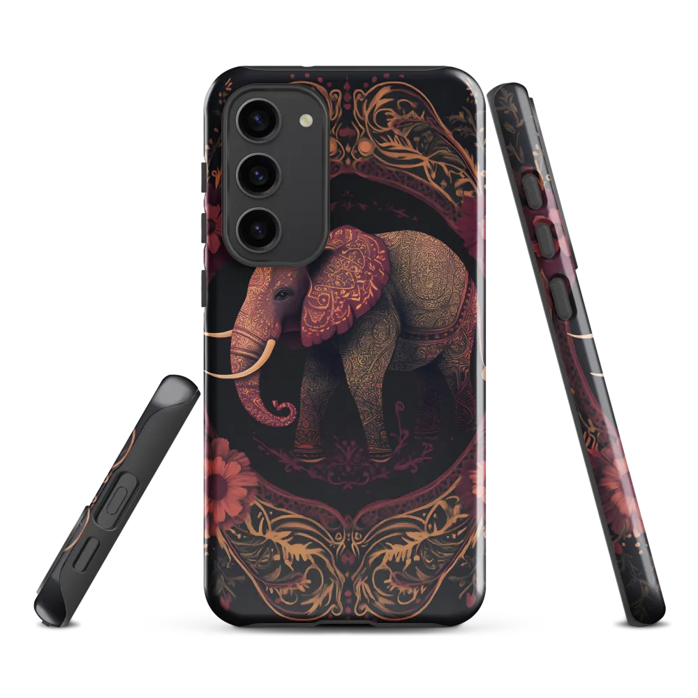 Regal Reverie: The Ornate Elephant | Phone Case |  S23 Plus | Tough Case | Glossy