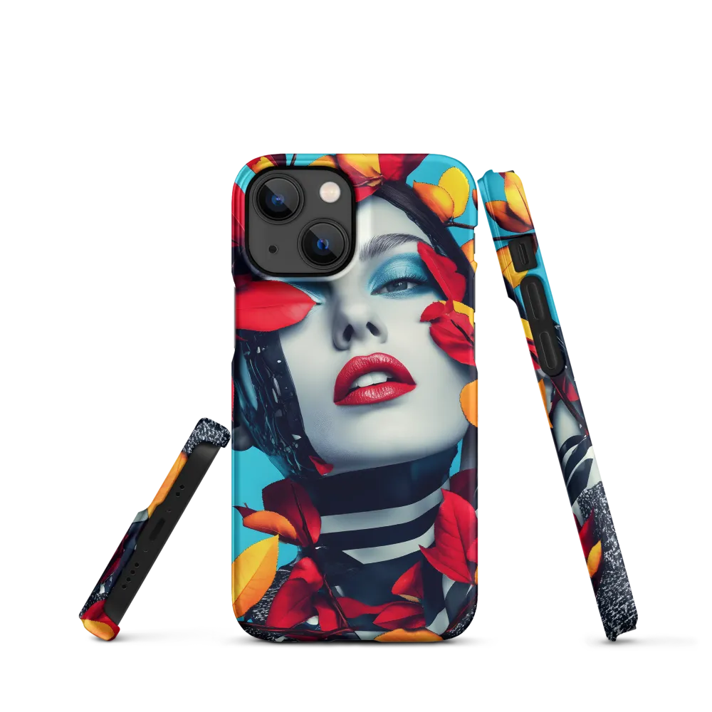 Futuristic Fusion: Nature Meets Technology | Phone Case |  13 Mini | Snap Case | Matte