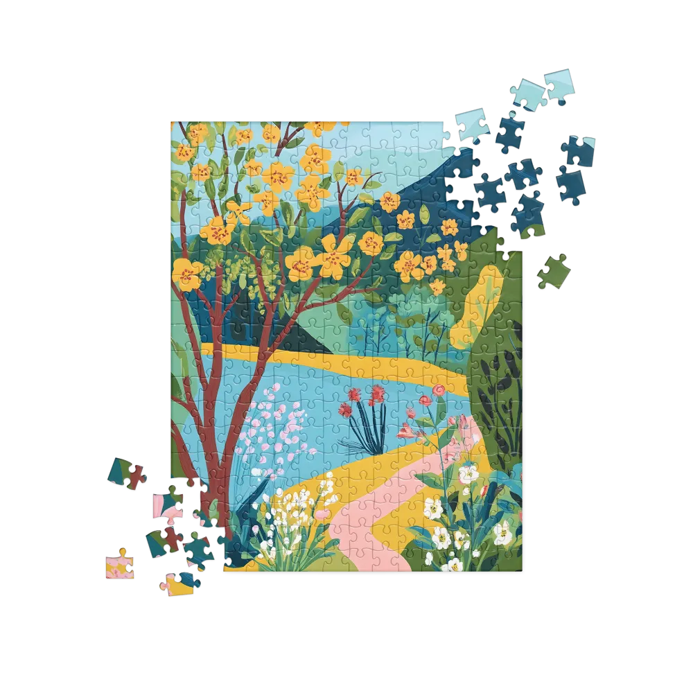 Blossoms by the Tranquil Waters | Jigsaw Puzzle | 252 pieces