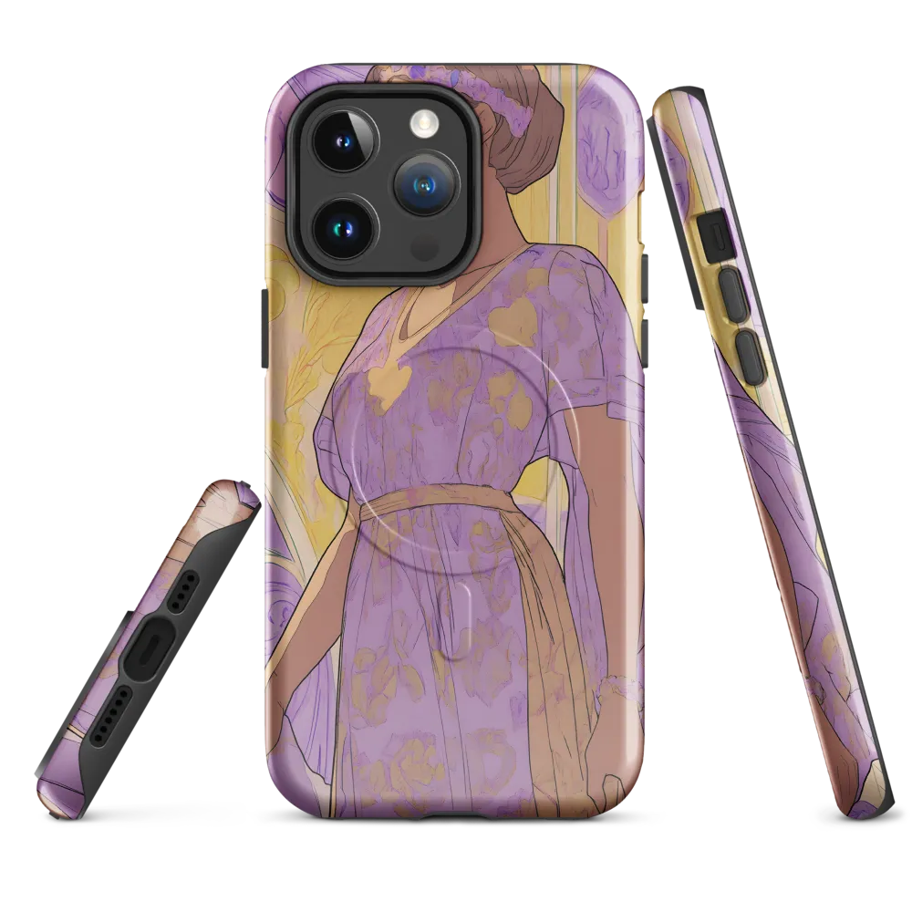 Elegance in Floral Harmony | Phone Case |  14 Pro Max | MagSafe® Tough Case | Glossy