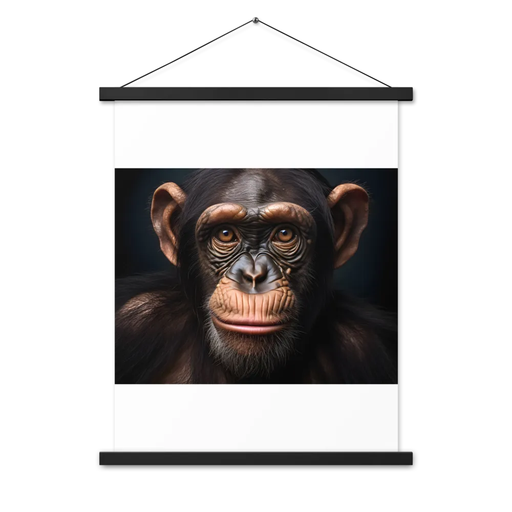 Whispers of Curiosity | Poster With Black Wood Hanger | 18″×24″