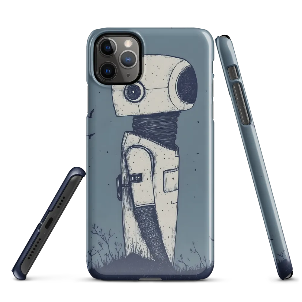 Contemplative Robot in a Barren Landscape | Phone Case |  11 Pro Max | Snap Case | Glossy