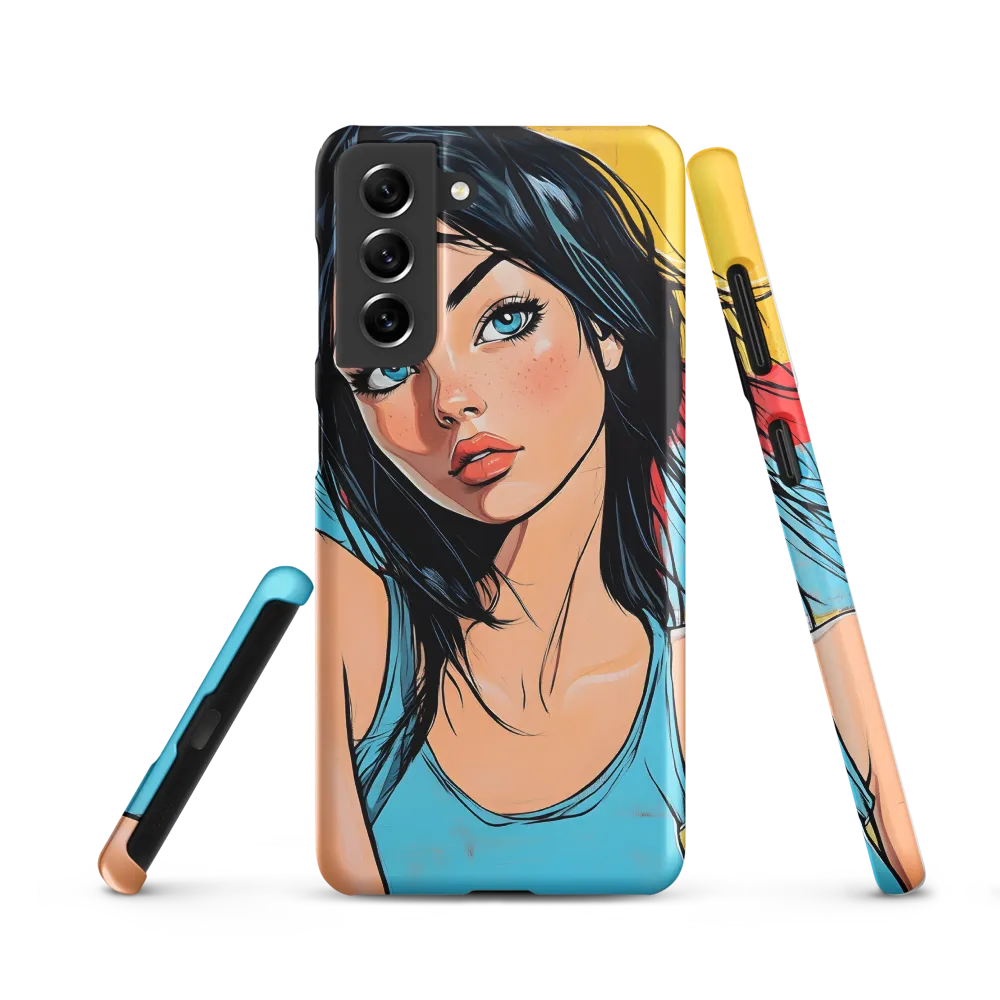 Vibrant Portrait of Modern Youth | Phone Case |  S21 | Snap Case | Matte