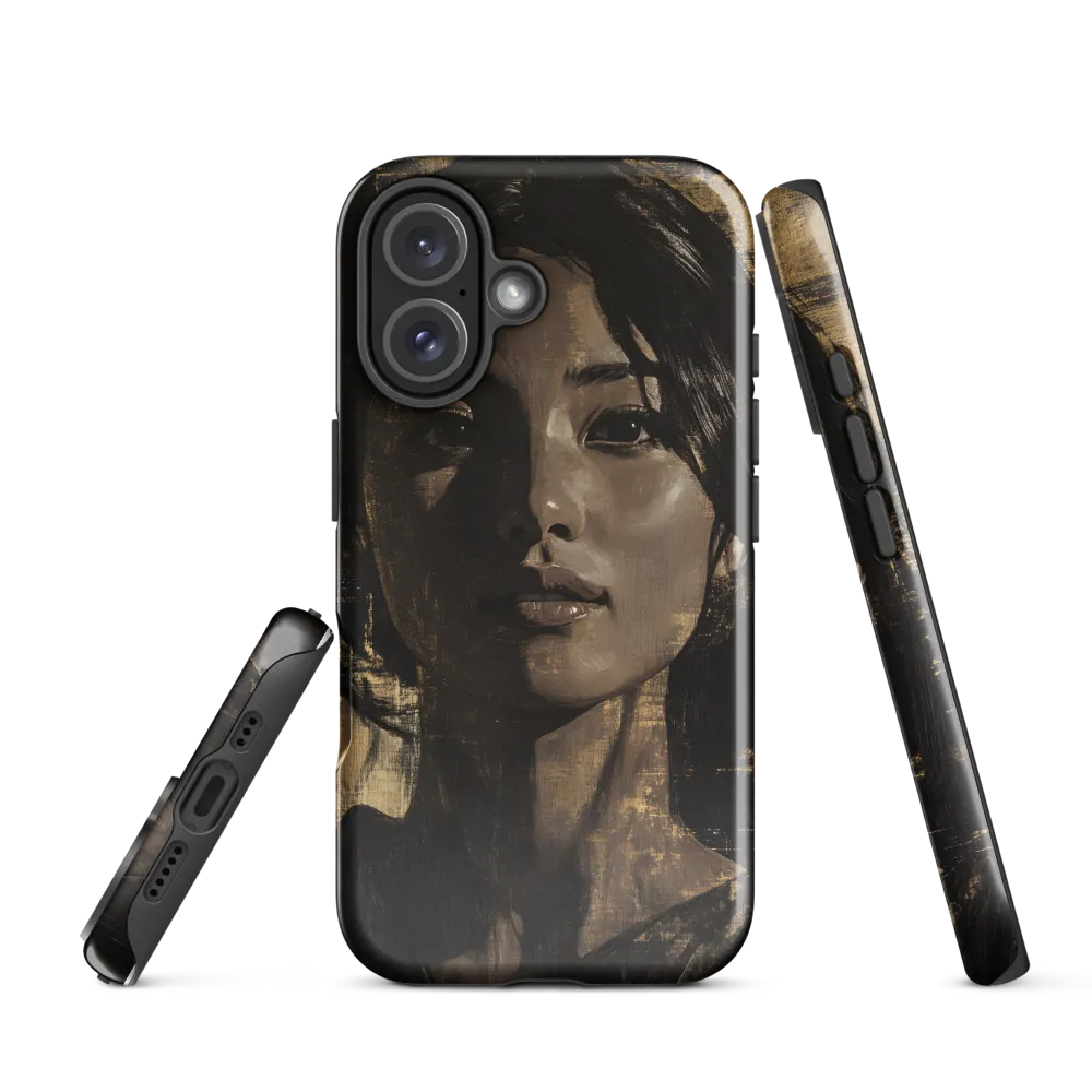 Golden Gaze: A Contemporary Portrait