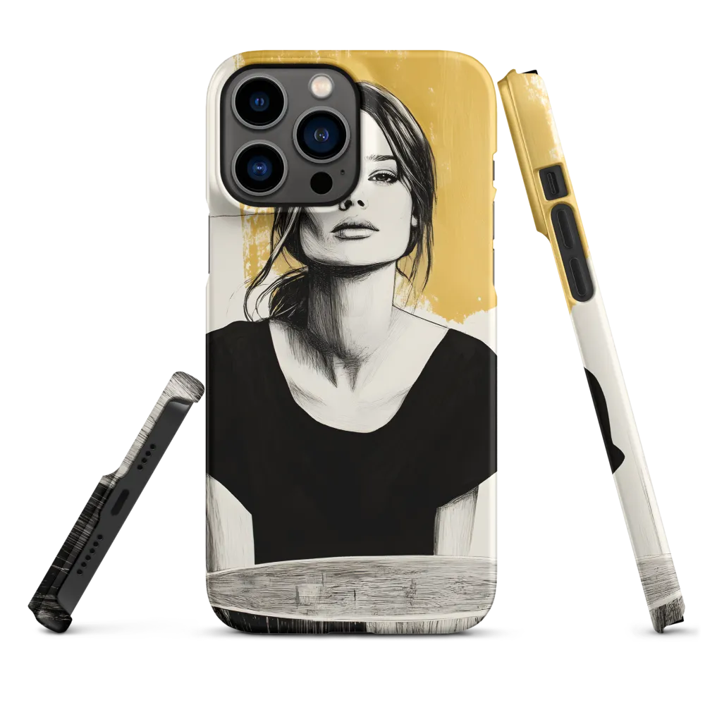 Golden Serenity: A Minimalist Portrait