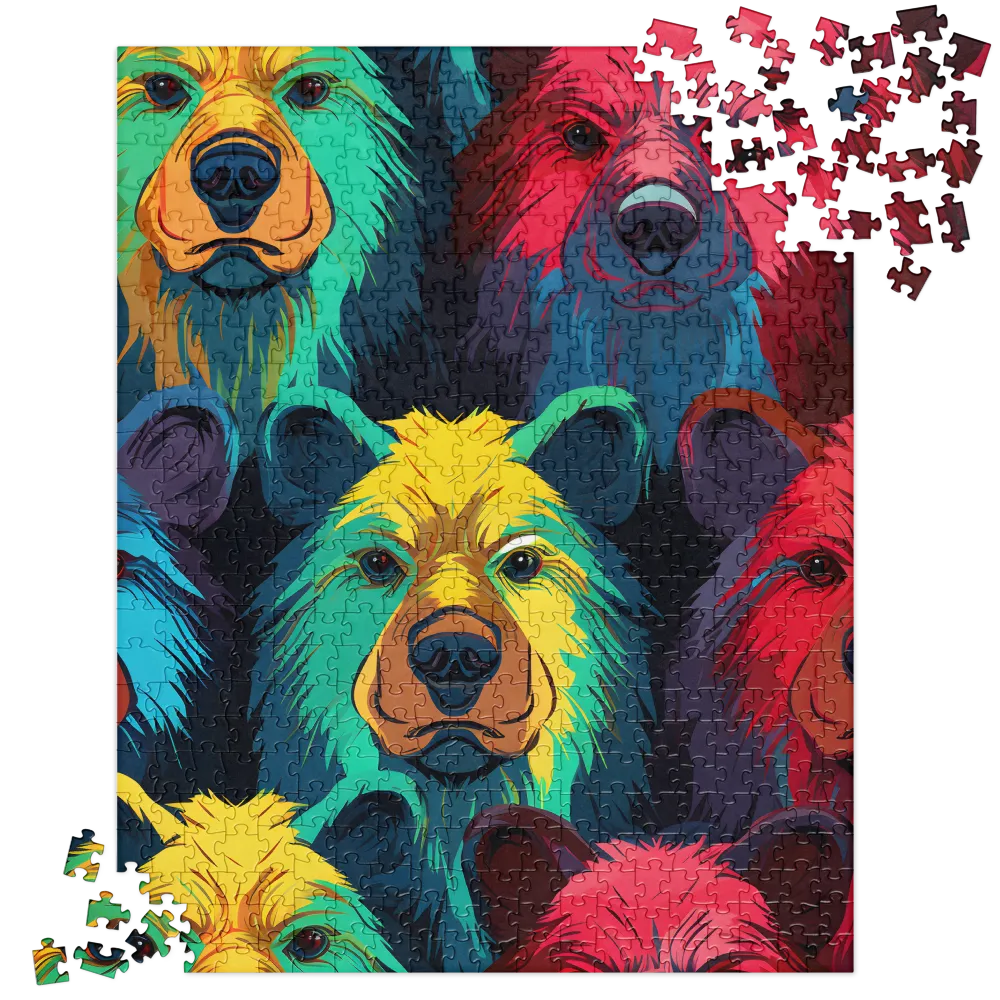 The Colorful Essence of Bears | Jigsaw Puzzle | 520 pieces