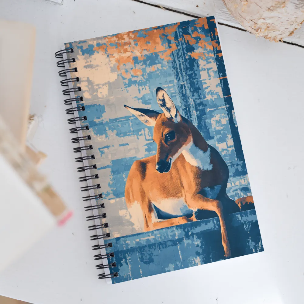 Serenity in Color: The Reclining Deer | Spiral Notebook