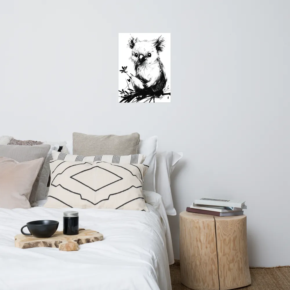 Whimsical Koala in Ink | Poster | 18″×24″